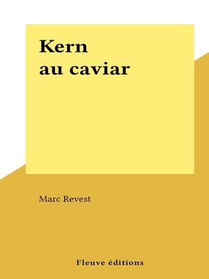 cover image of Kern au caviar